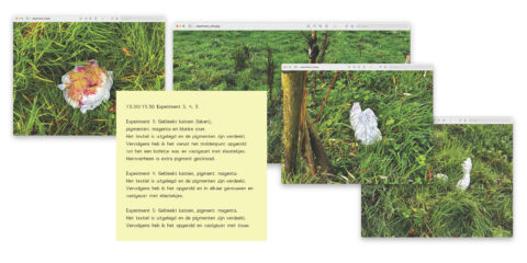 Spread uit het observatie-document van Marloes Vreeswijk.